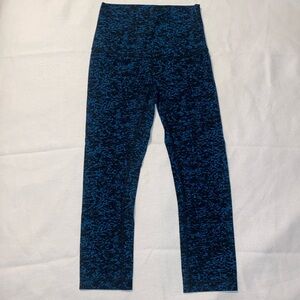 Lululemon Blue/Black High Waisted Legging 25” Size 4